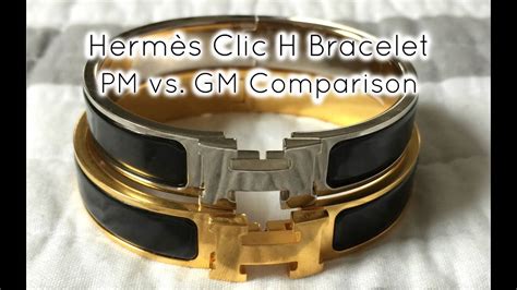 hermes pm vs gm size|gm vs pm Hermes bracelet.